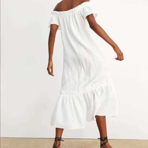 ✨ZARA Maxi Flounce Ruffle Trim Dress ✨ - Picture 8 of 9